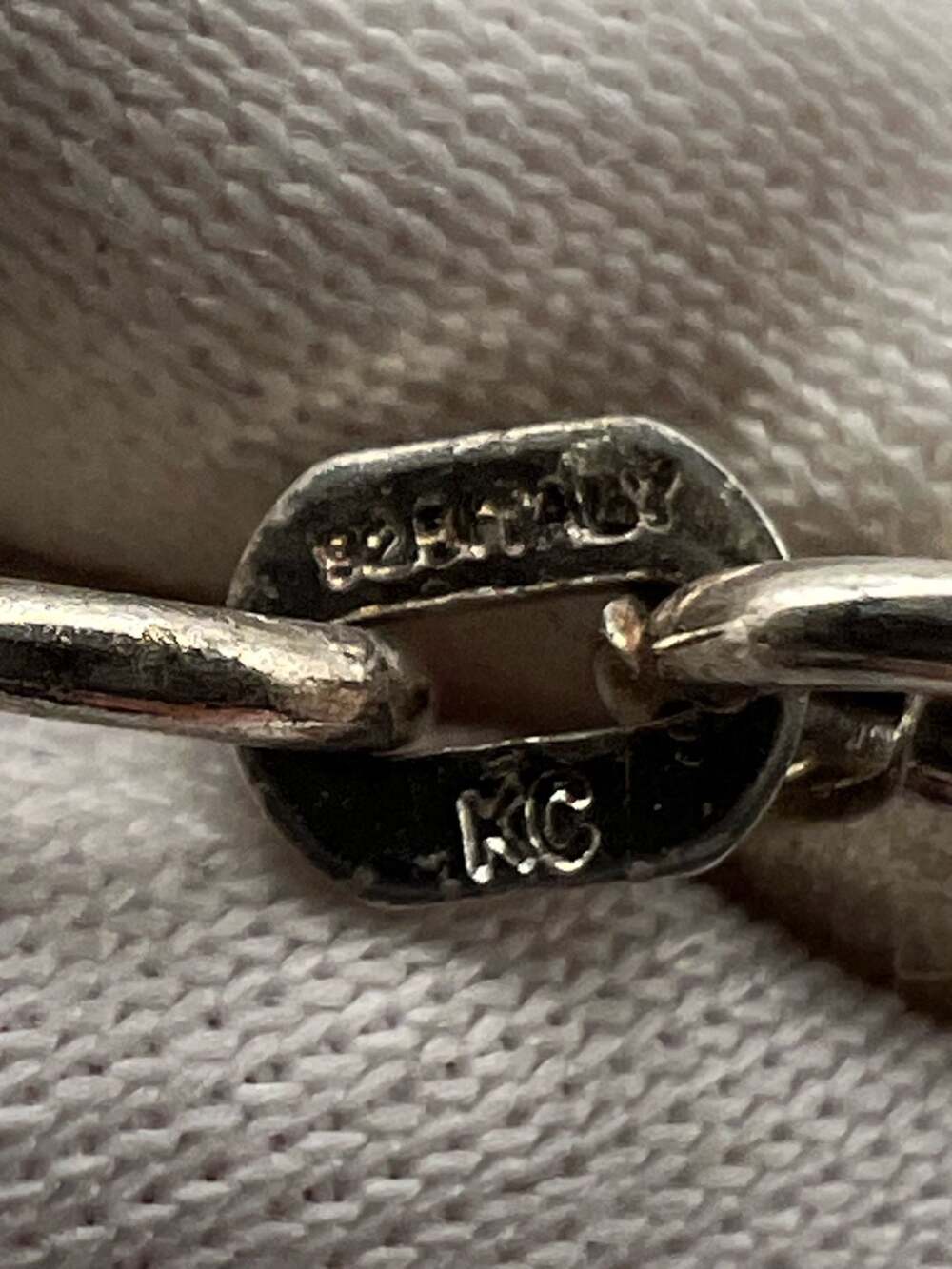 KC Italy 925 Sterling Silver Beaded Mesh Bracelet 7 Inch - Picture 8 of 11